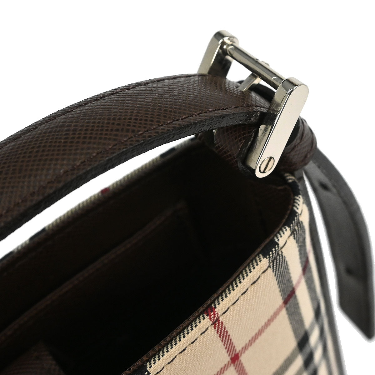 Burberry Beige Burberry Check Tote Handbag