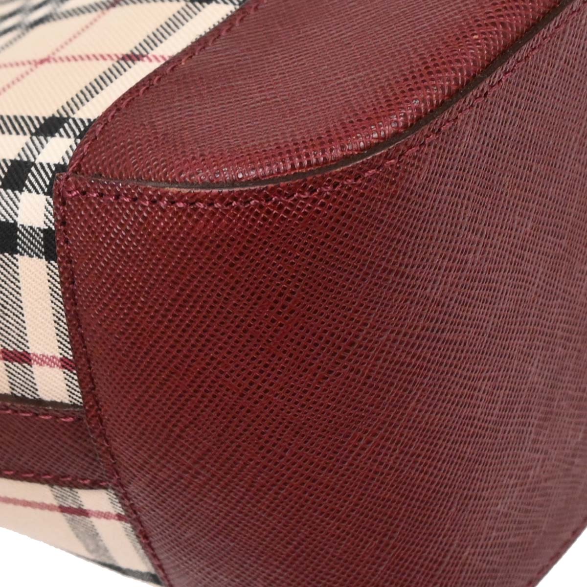 Burberry Beige Burberry Check Tote Handbag