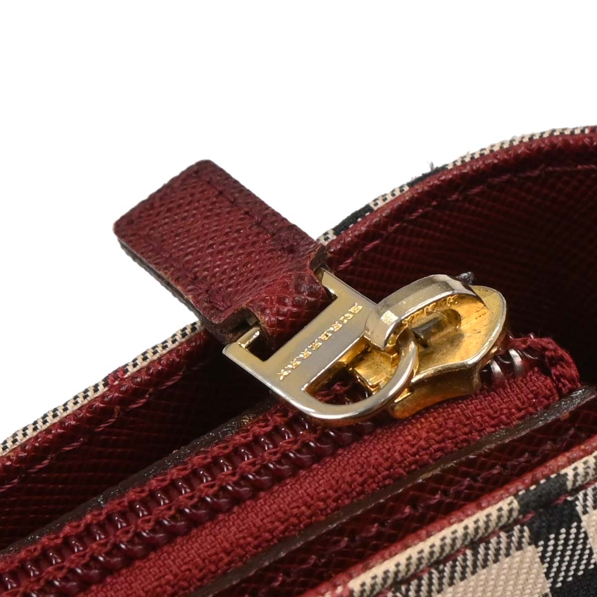 Burberry Beige Burberry Check Tote Handbag