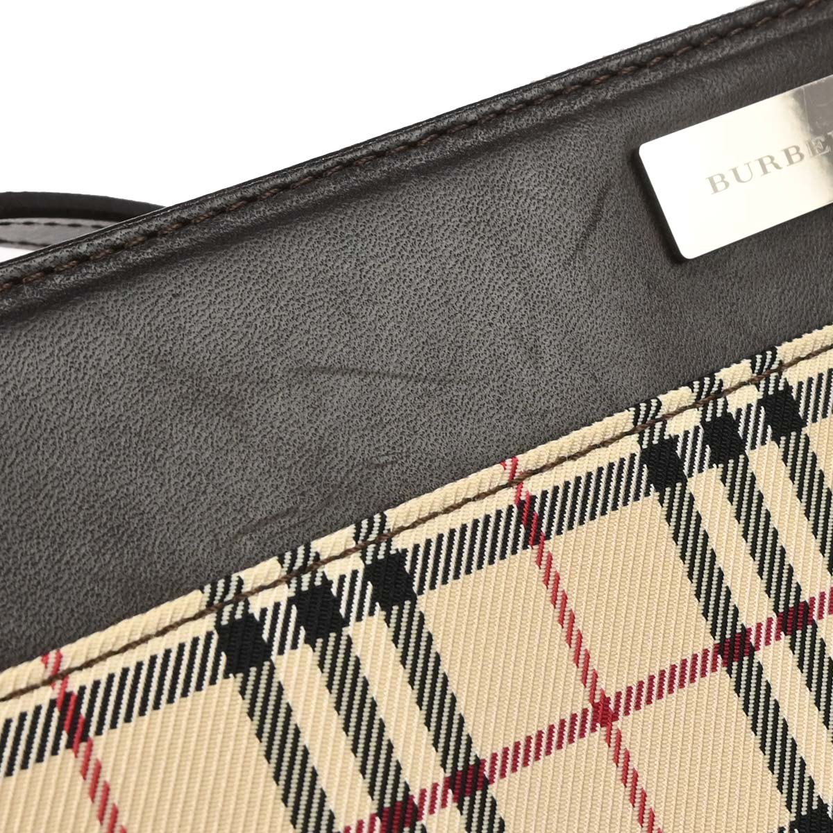 Burberry Beige Brown Burberry Check Handbag