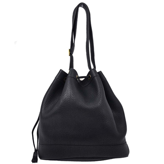 Hermes Blue Indigo Taurillon Clemence Market GM Bucket Shoulder Bag