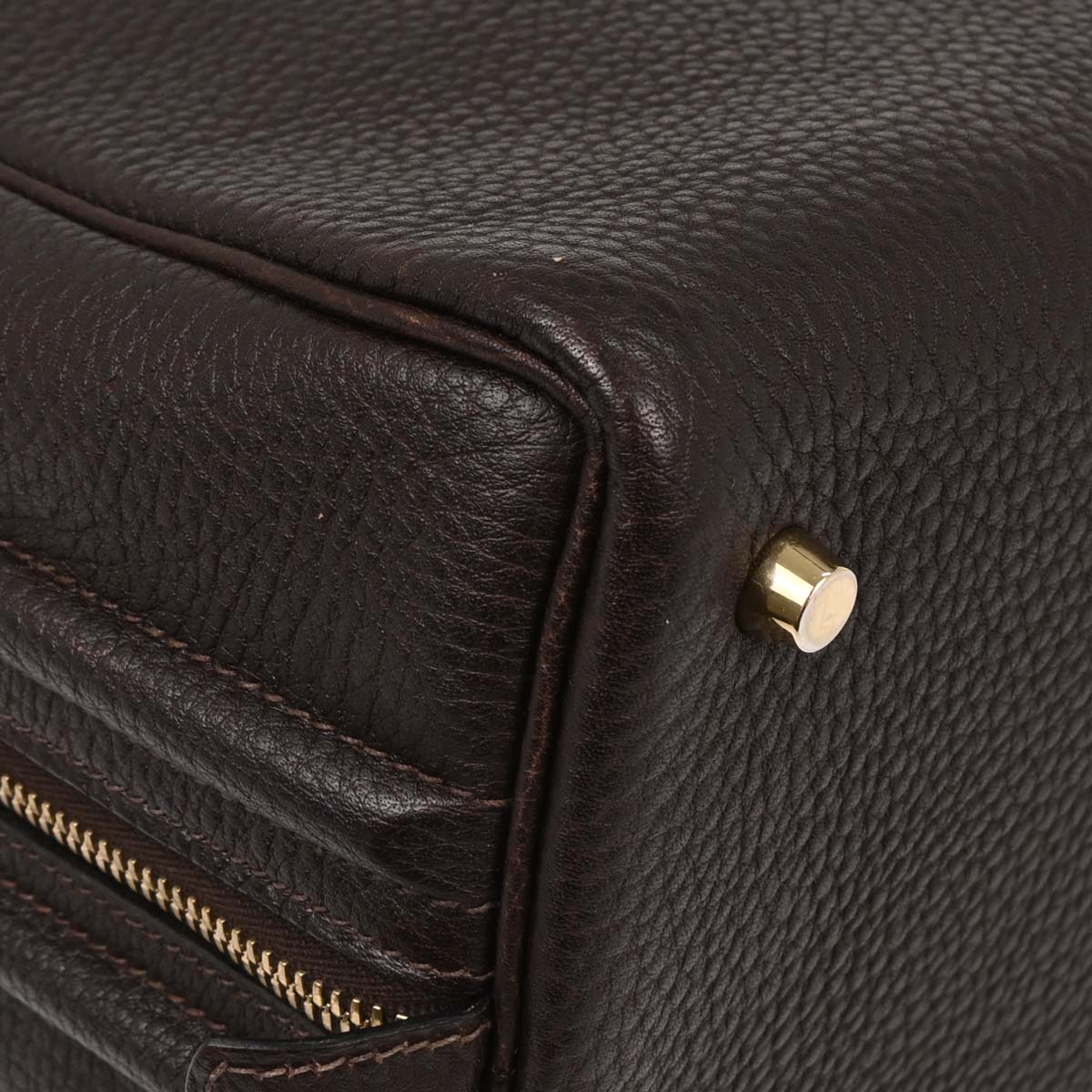 Hermes Ebene Taurillon Clemence Sac Envie 36 Handbag
