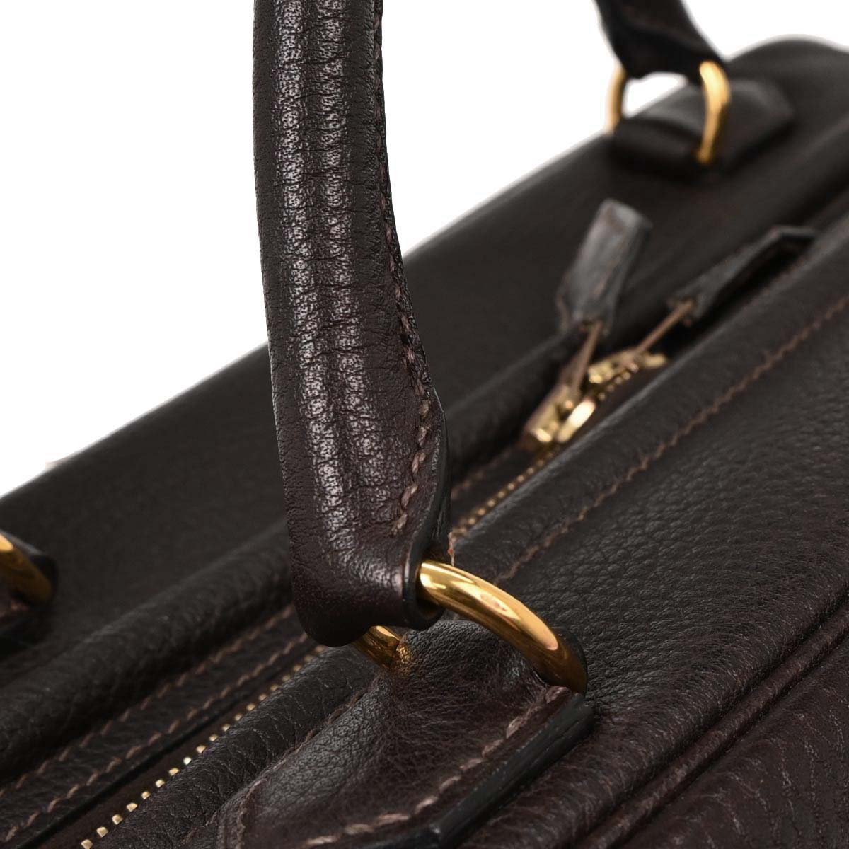 Hermes Ebene Taurillon Clemence Sac Envie 36 Handbag