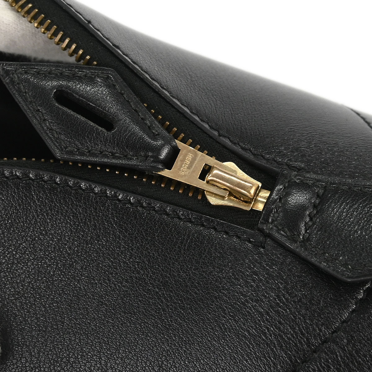 Hermes Black Sikkim Bolide 35 Handbag 2way Shoulder