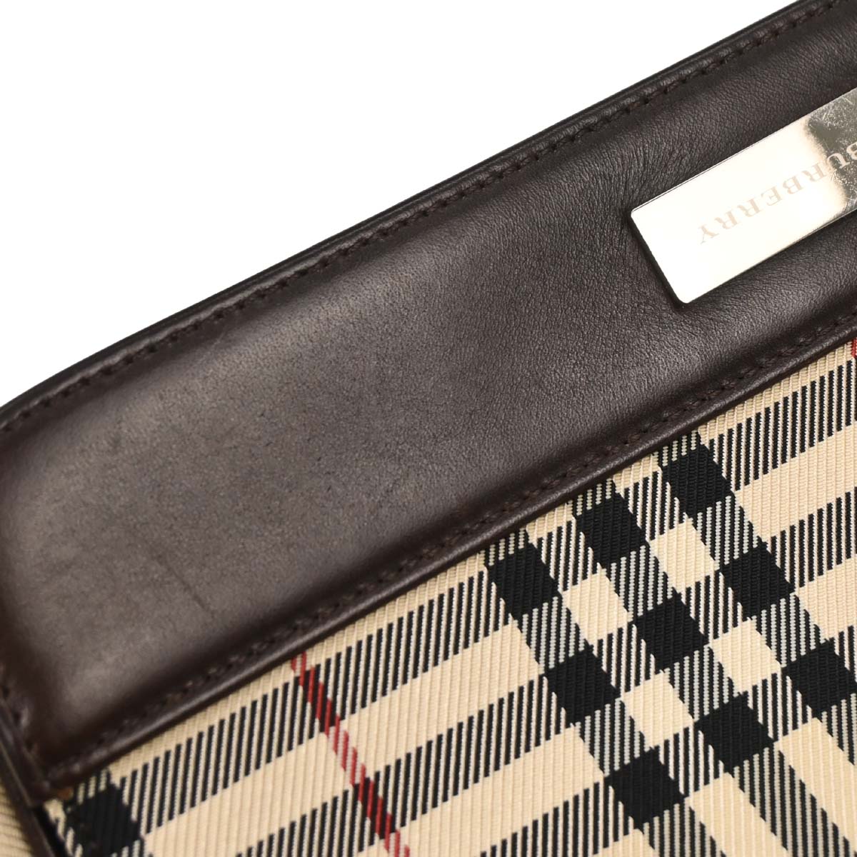Burberry Beige Burberry Check Shoulder Bag