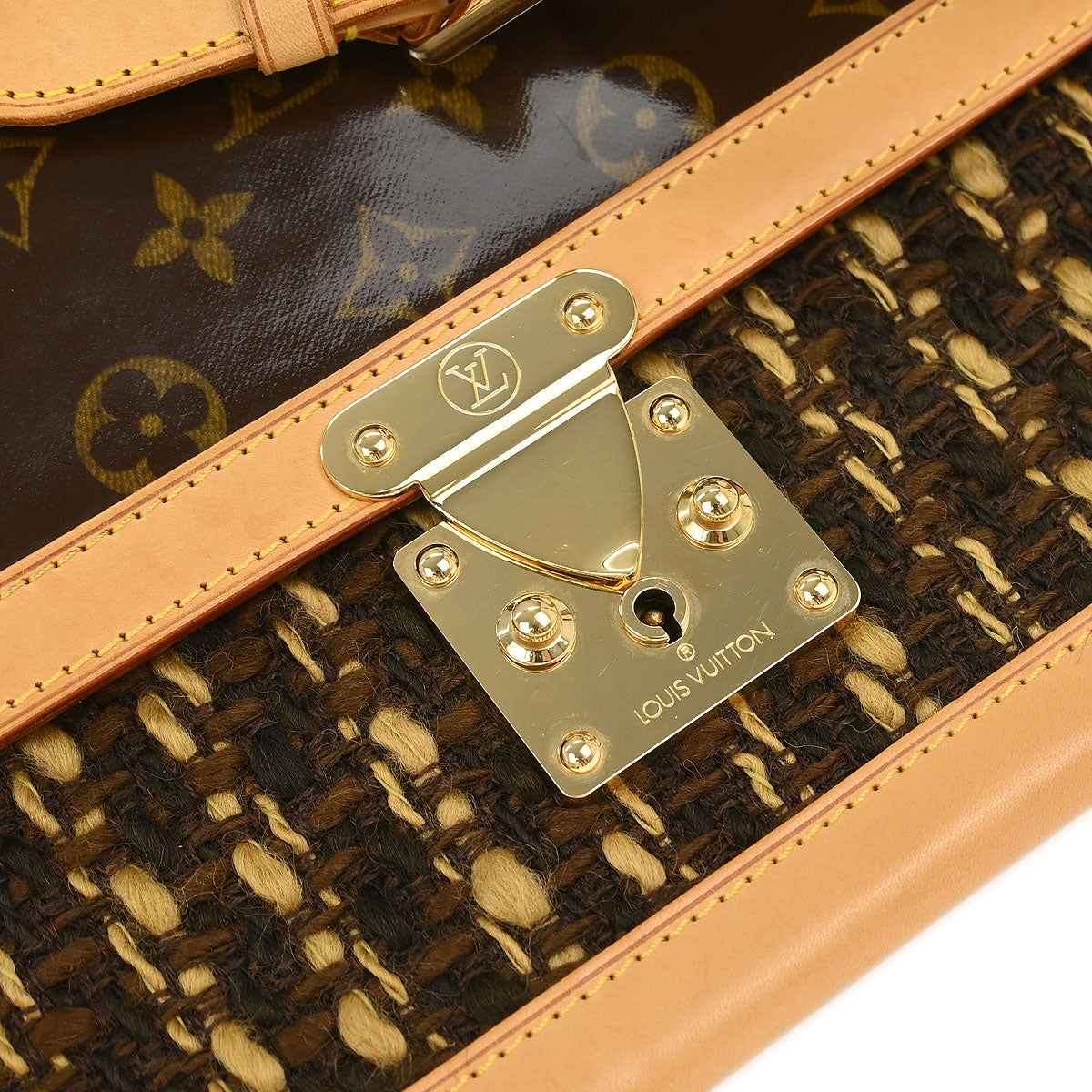 Louis Vuitton Tweed PVC Monogram Tweedy Handbag M92820