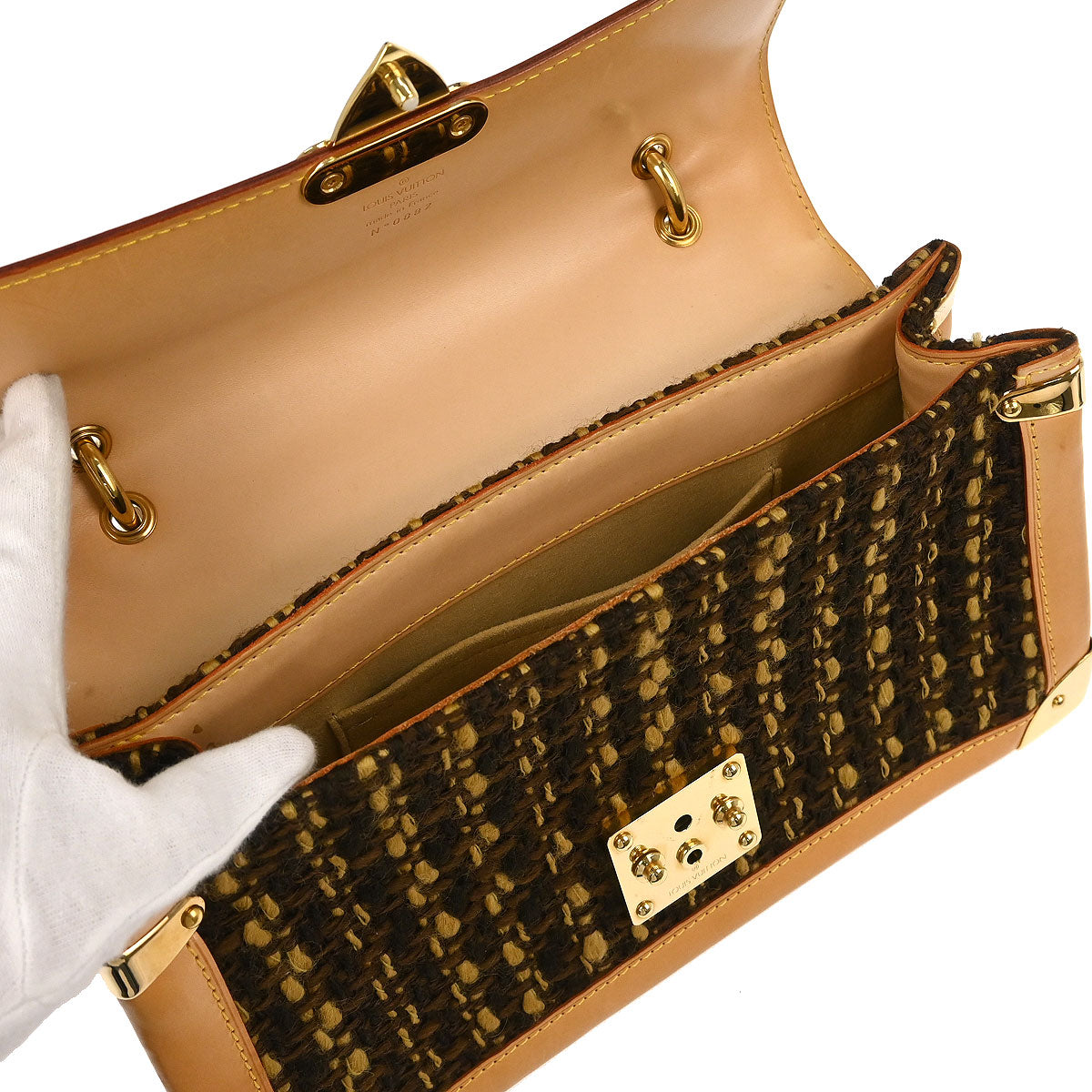 Louis Vuitton Tweed PVC Monogram Tweedy Handbag M92820