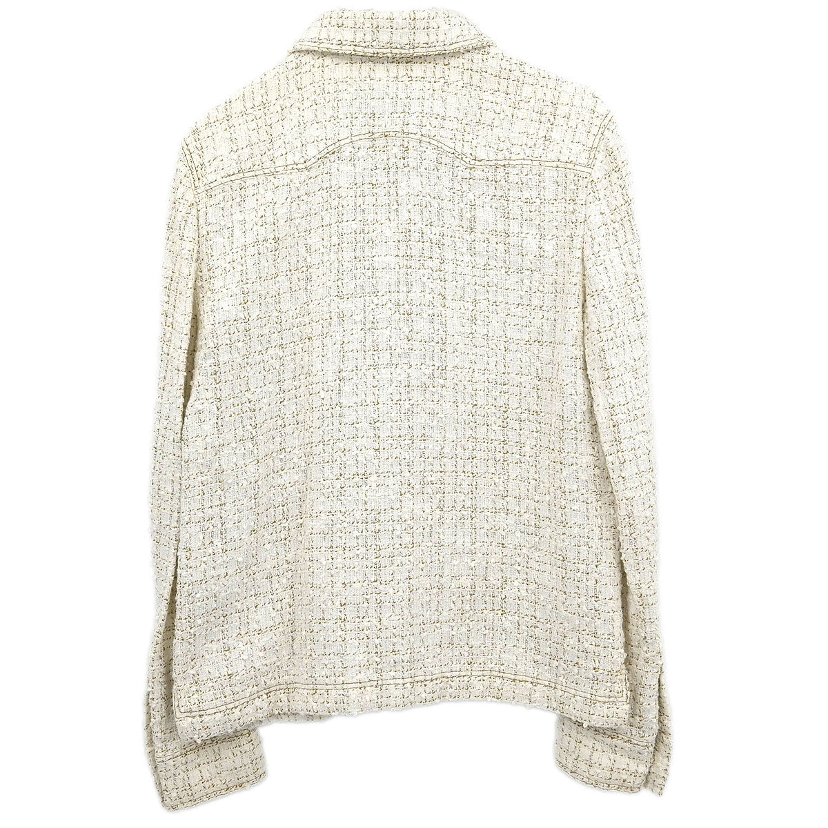 Chanel 2001 Single Breasted Jacket White #42