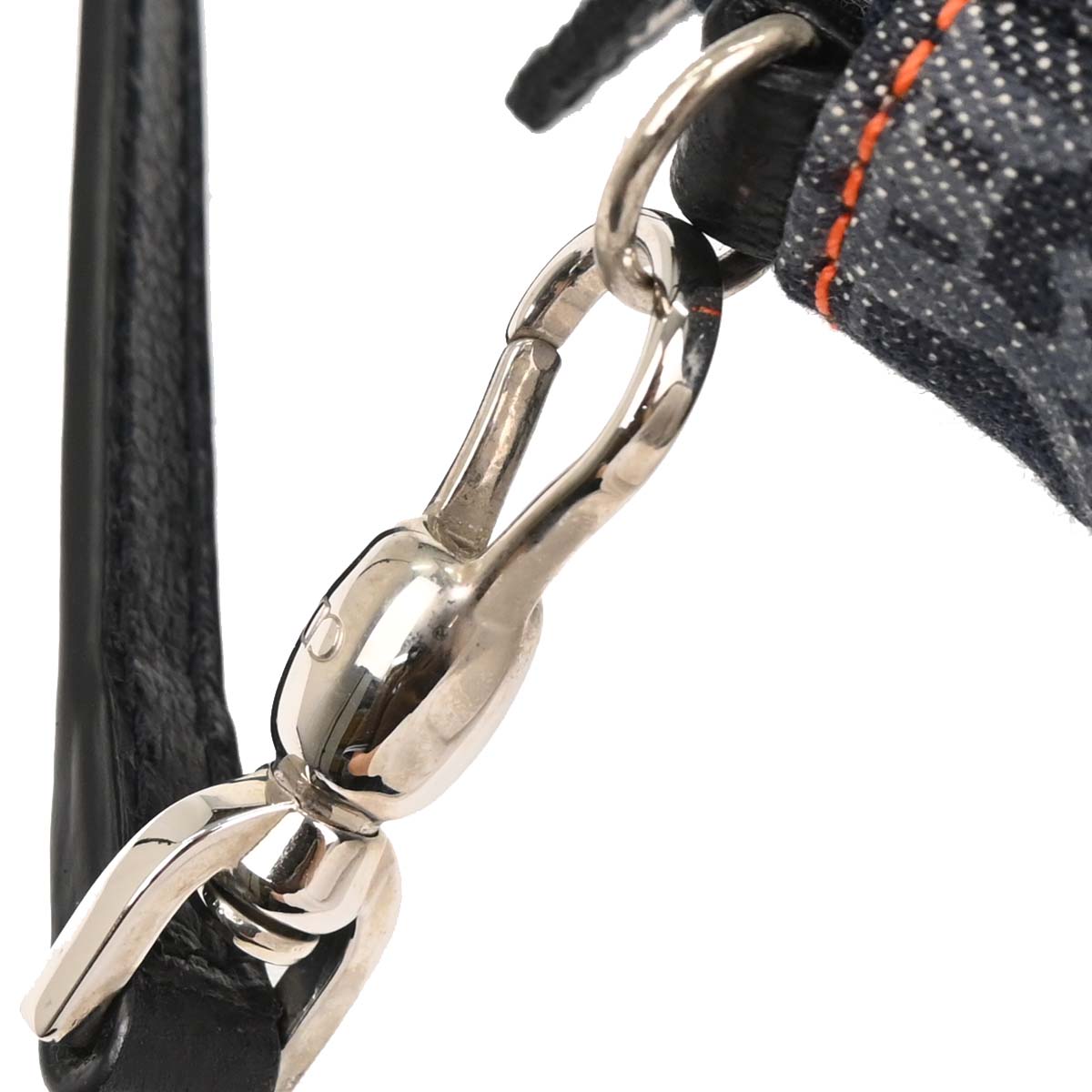 Christian Dior Navy Denim Trotter Saddle Handbag