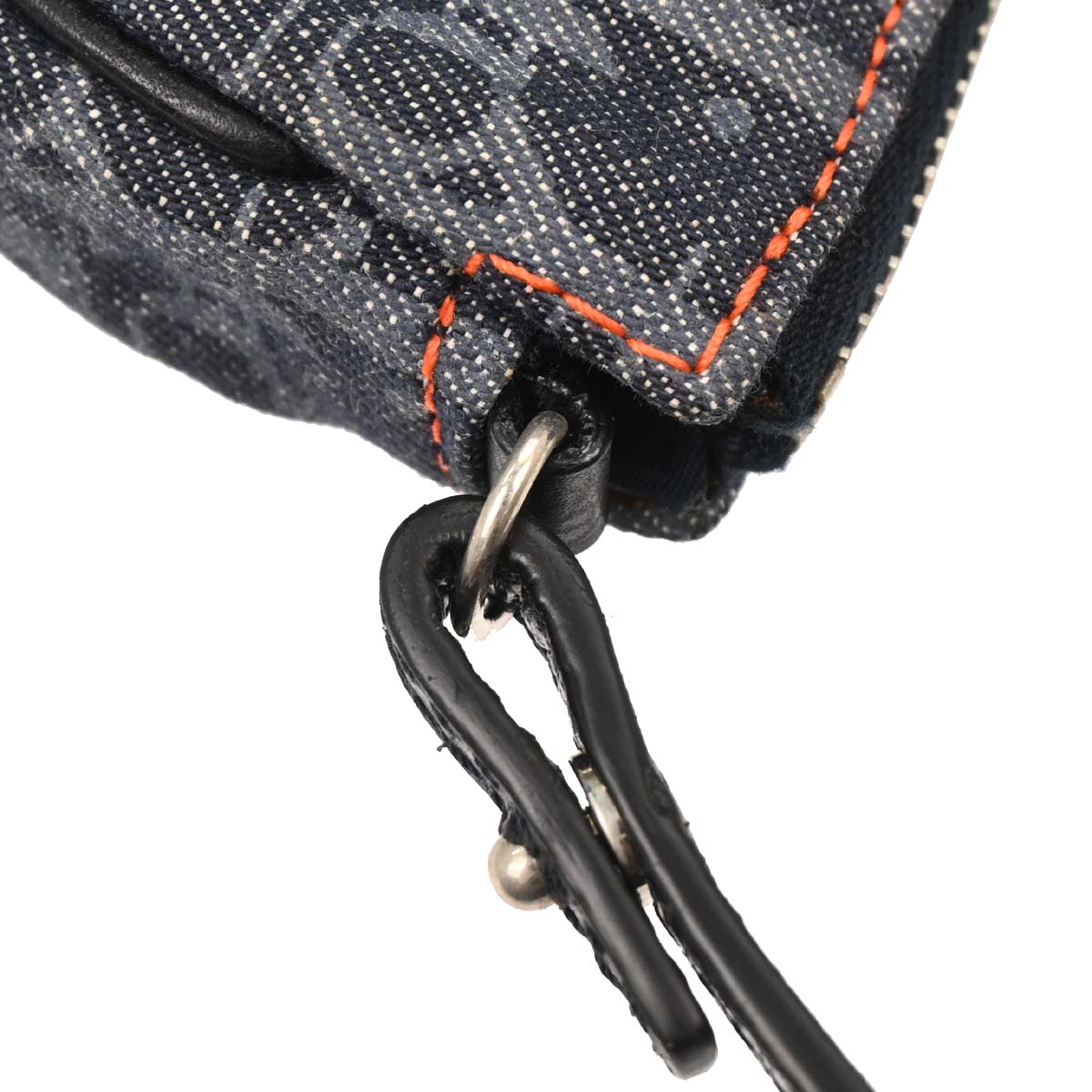 Christian Dior Navy Denim Trotter Saddle Handbag