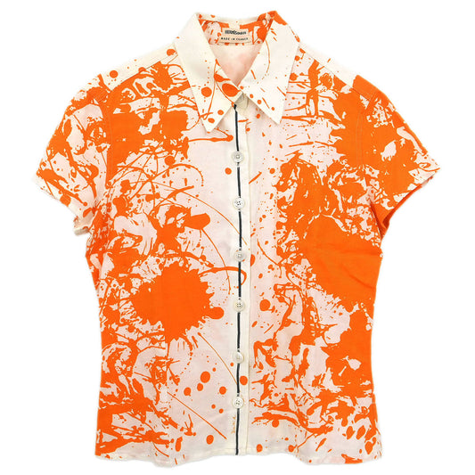 Hermes Shirt Blouse White #40