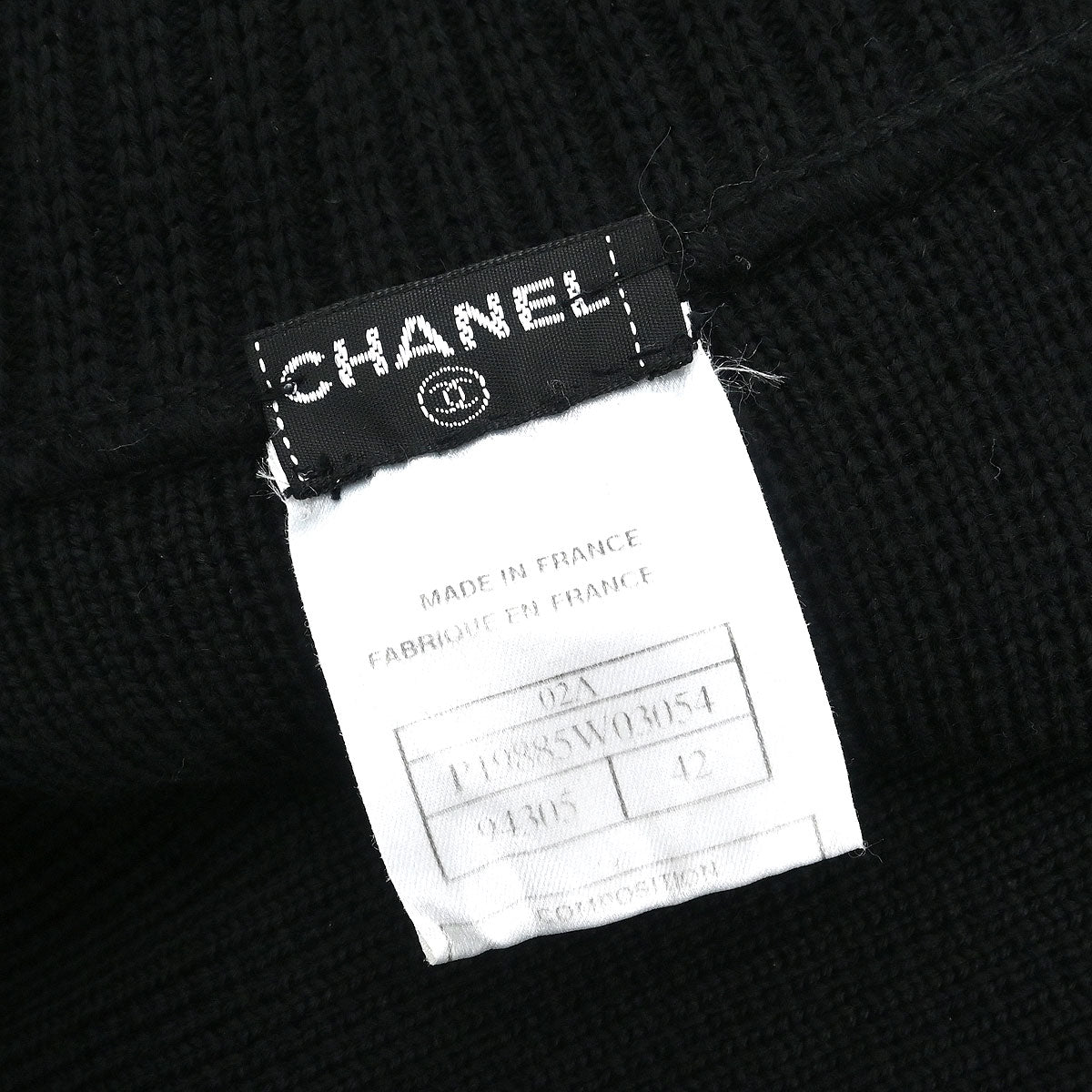 Chanel 2002 Sport Line Zip Up Jacket Black #42