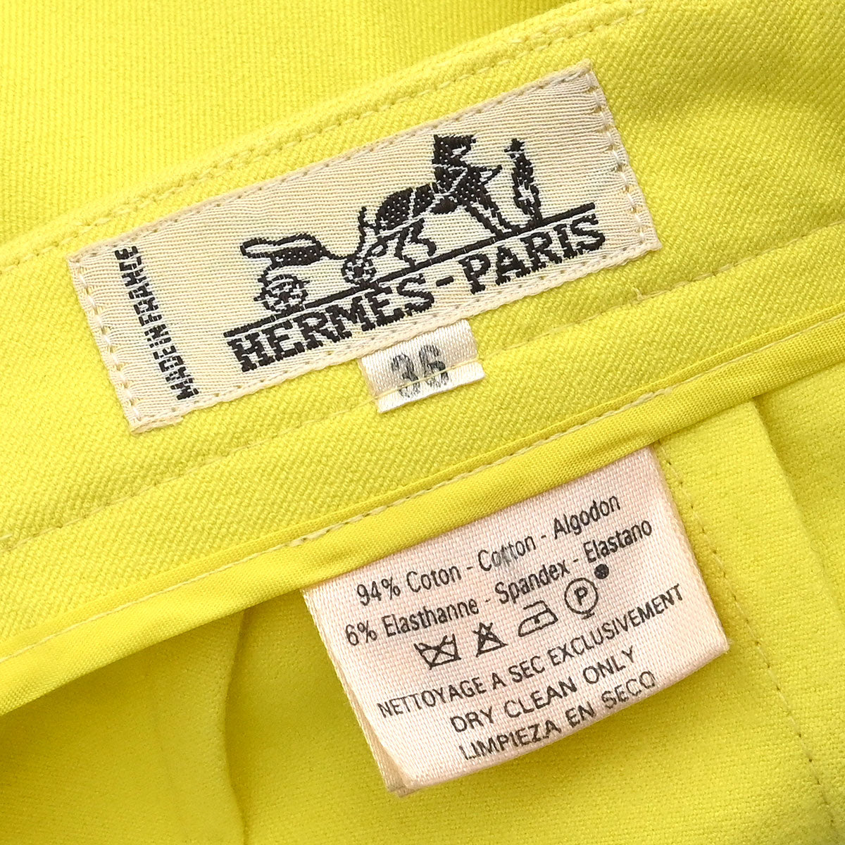 Hermes Long Pants Yellow #36