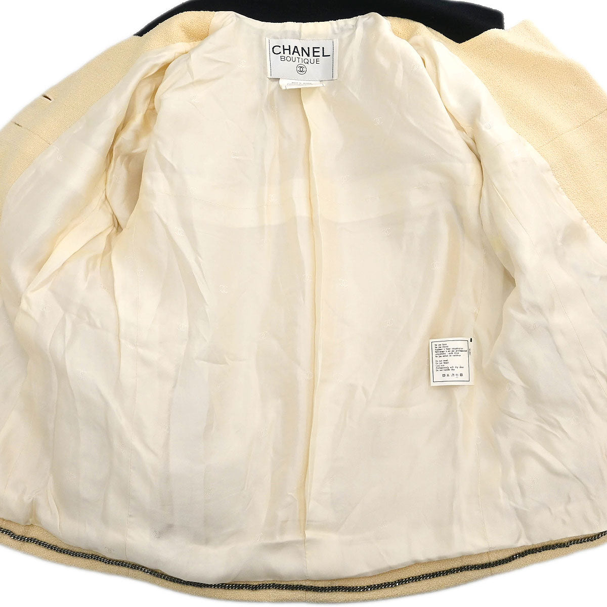 Chanel 1996 Single Breasted Jacket Off-white #36