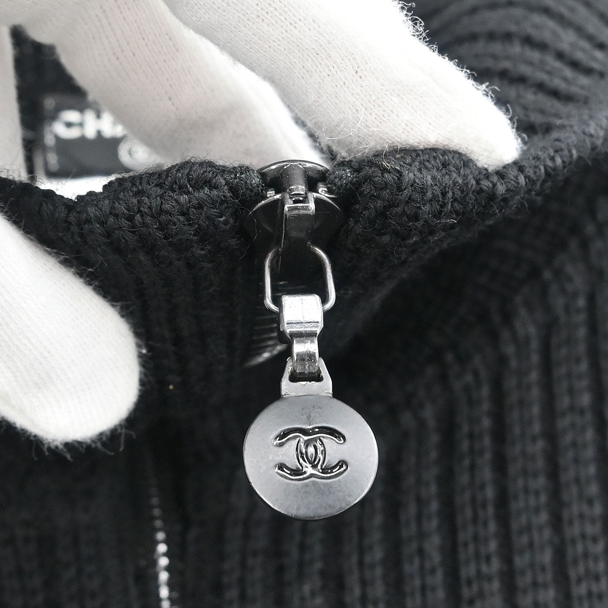 Chanel 2002 Sport Line Zip Up Jacket Black #38