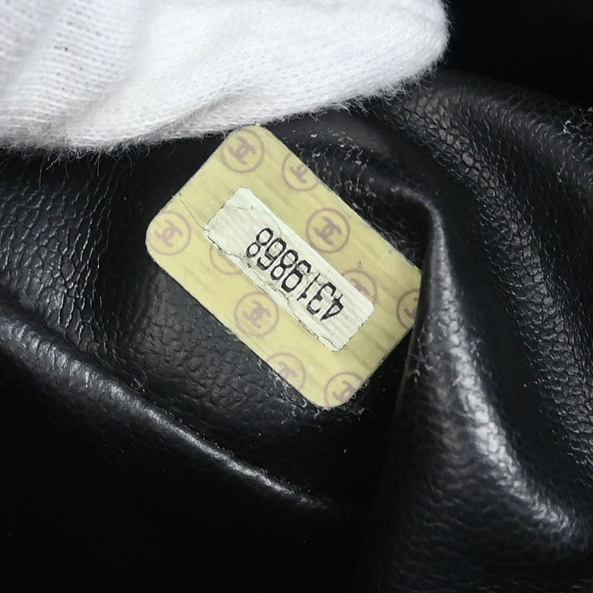 Chanel 1996-1997 Black Caviar Triple CC Drawstring Shoulder Bag