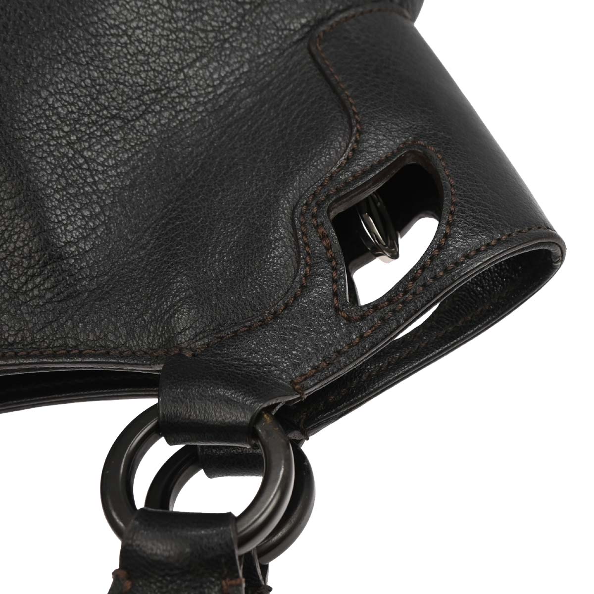 Cartier Black Leather Handbag