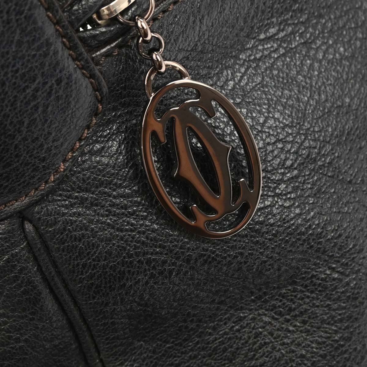 Cartier Black Leather Handbag