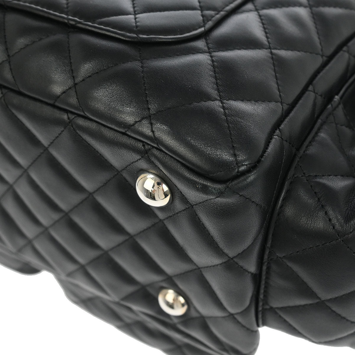 Chanel Black Calfskin Cambon Ligne Reporter Bag