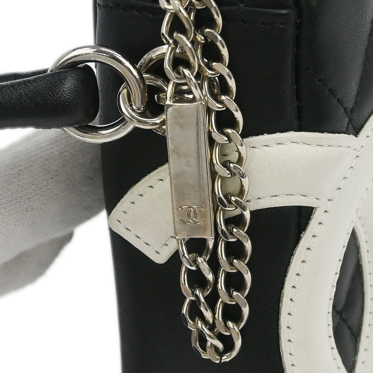 Chanel Black Calfskin Cambon Ligne Handbag