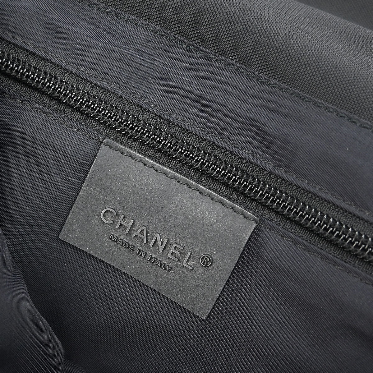 Chanel 2005-2006 Black Felt Nylon Sport Line 2way Shoulder Handbag