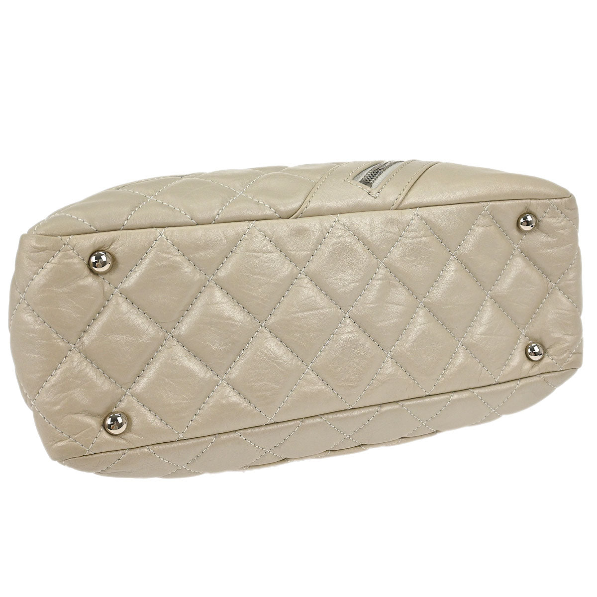 Chanel Off-white Calfskin Cambon Ligne Shoulder Bag