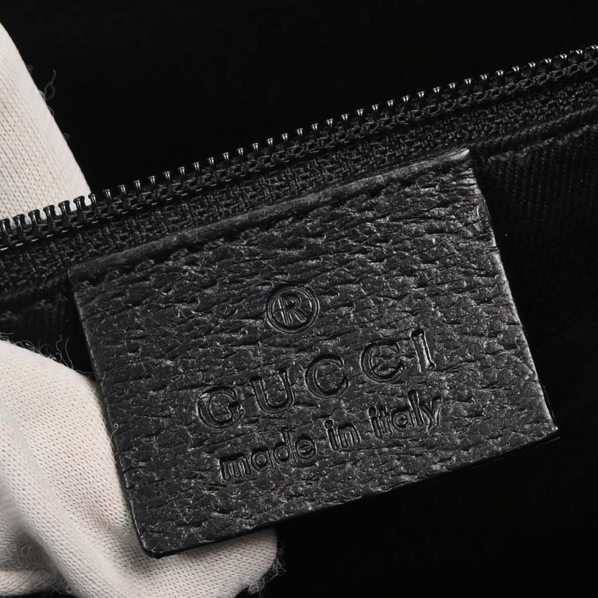 Gucci Black Canvas GG Tote Handbag