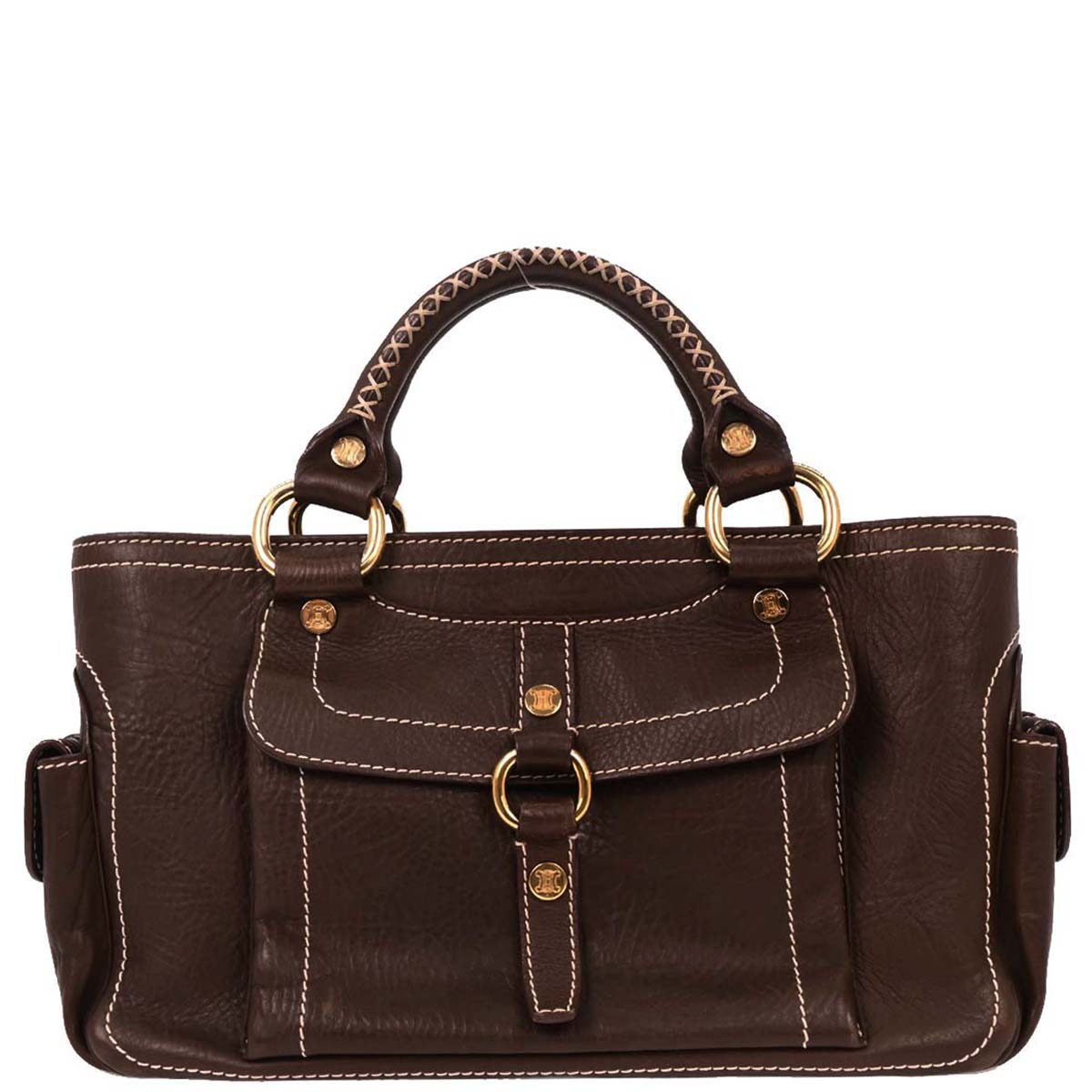 Celine Brown Leather Handbag