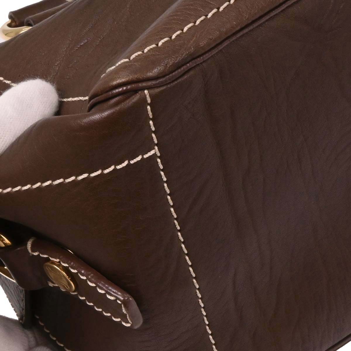 Celine Brown Leather Handbag