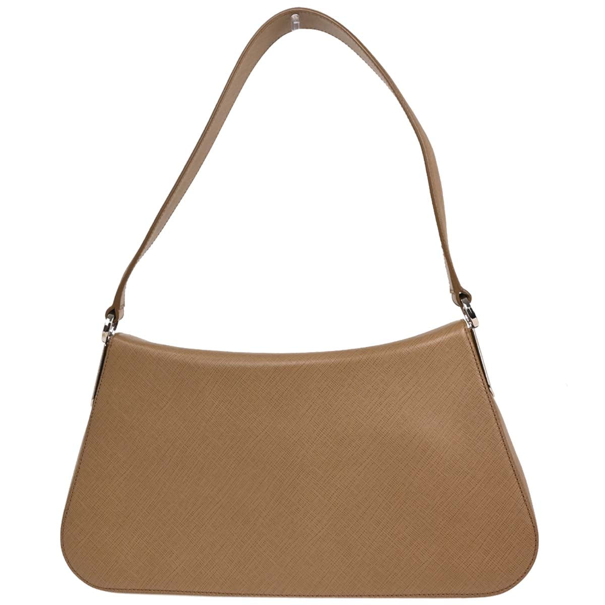 Salvatore Ferragamo Brown Leather Gancini Handbag
