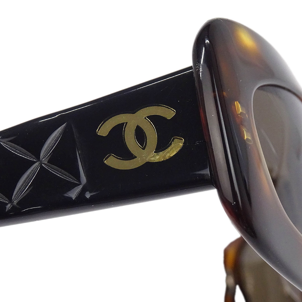 Chanel Sunglasses Eyewear Brown Small Good