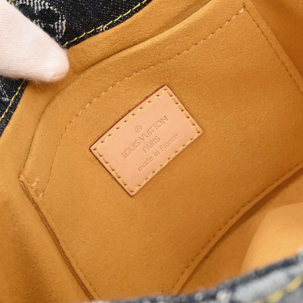 Louis Vuitton Blue Monogram Denim Mini Pleaty Raye Handbag M95333