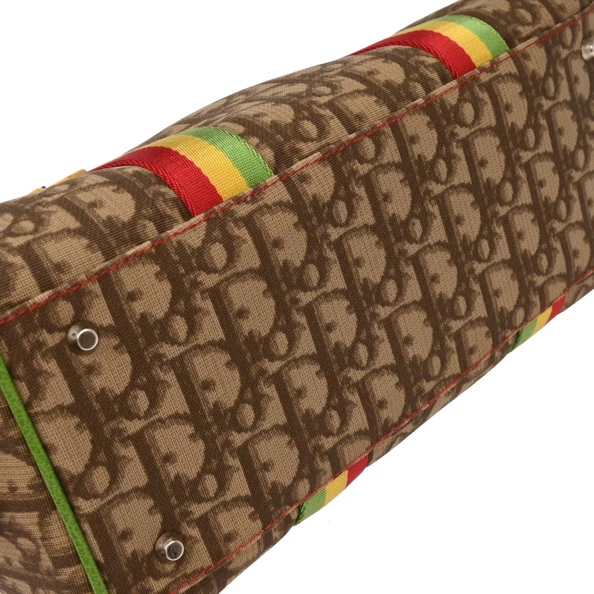 Christian Dior Brown Rasta-Color Trotter Handbag