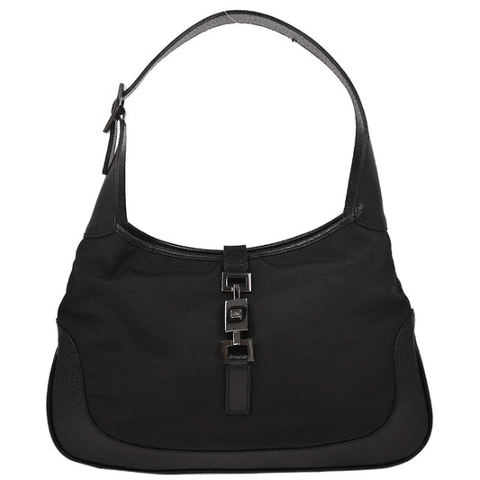 Gucci Black Nylon Jackie Hobo Handbag