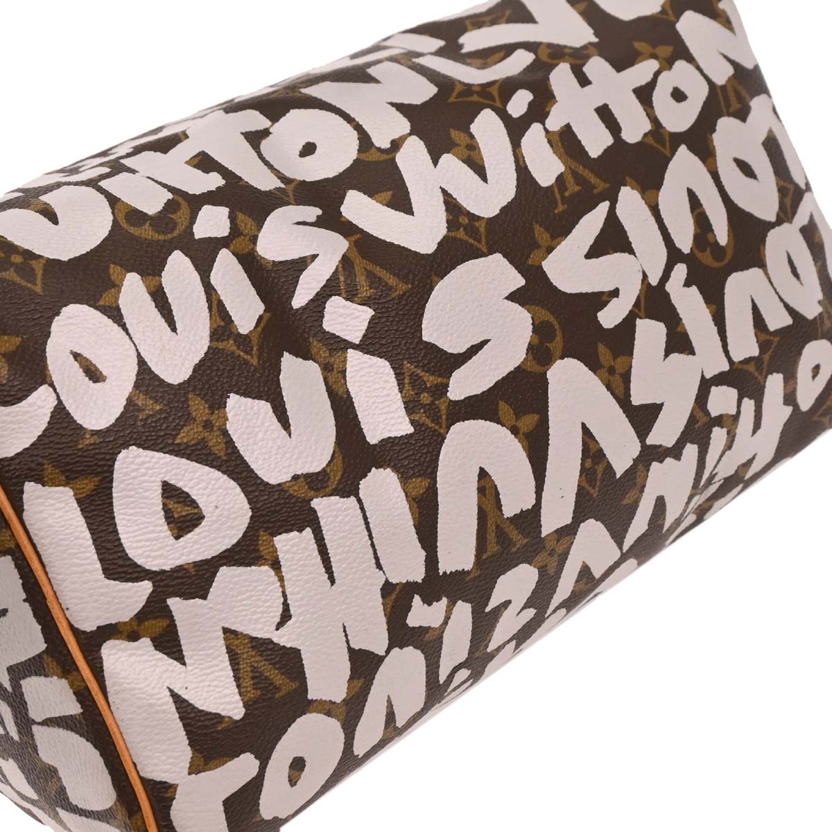 Louis Vuitton White Monogram Graffiti Speedy 30 Handbag
