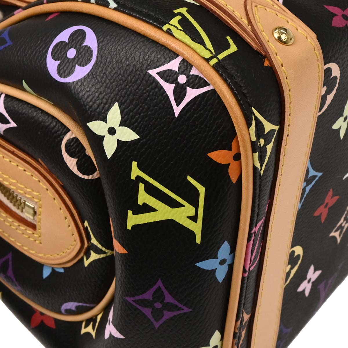 Louis Vuitton Black Monogram Multicolor Priscilla Handbag M40097
