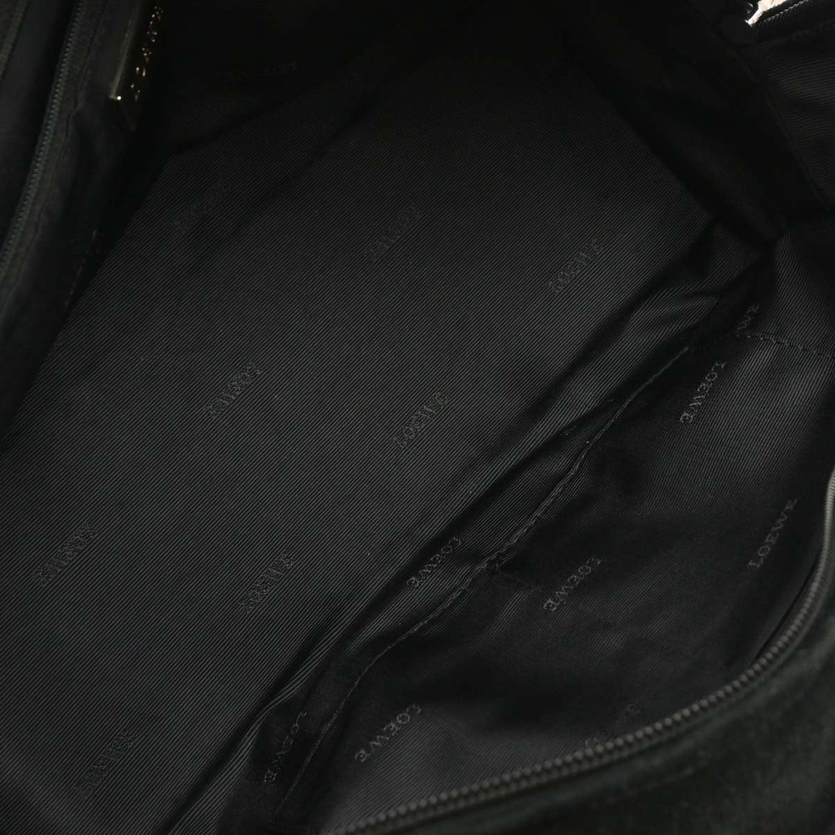 Loewe Black Suede Amazona 28 Handbag