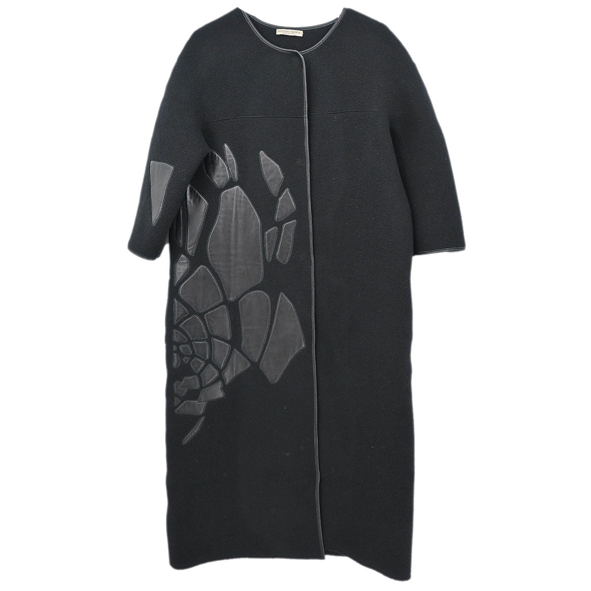 Bottega Veneta Collarless Coat Black #40