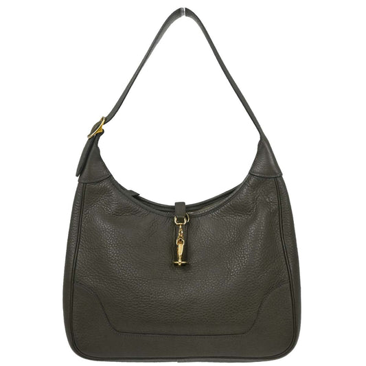 Hermes Olive Green Fjord Trim 31 Shoulder Bag