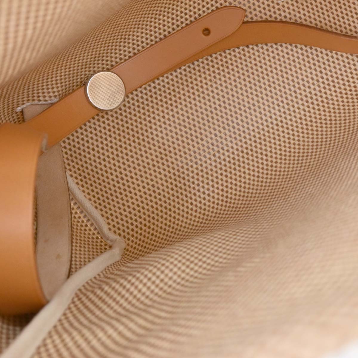 Hermes Beige Toile GM Herbag a Dos Backpack