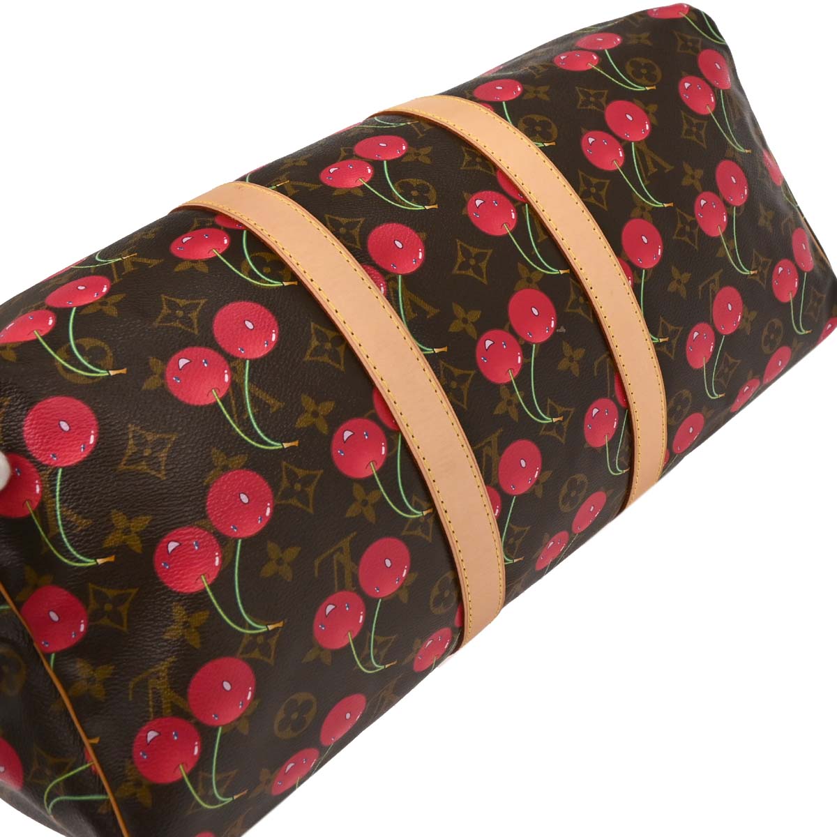 Louis Vuitton Monogram Cherry Keepall 45 Duffle Handbag M95011