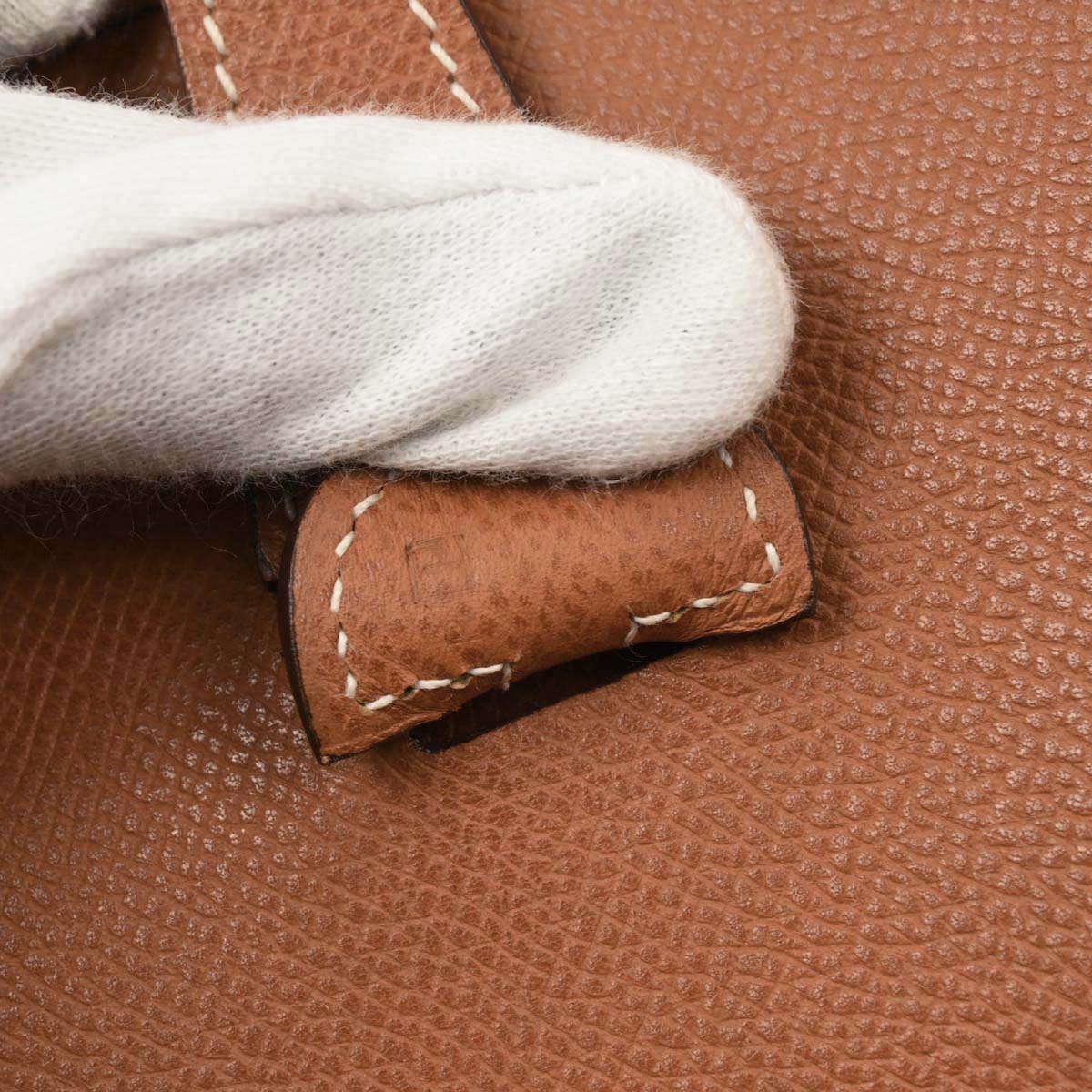 Hermes Cognac Epson Evelyne 2 PM Shoulder Bag