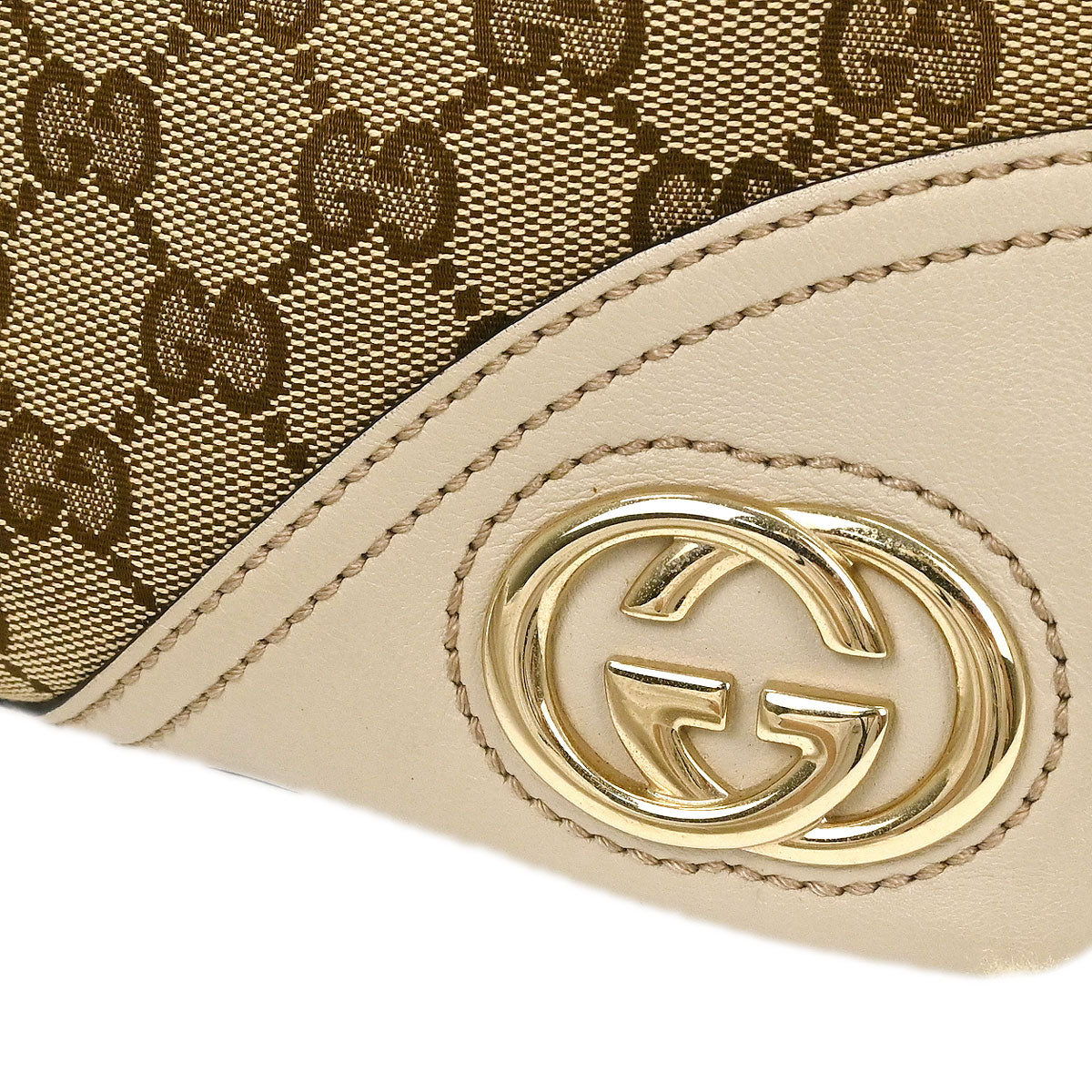 Gucci Brown Beige GG Tote Bag
