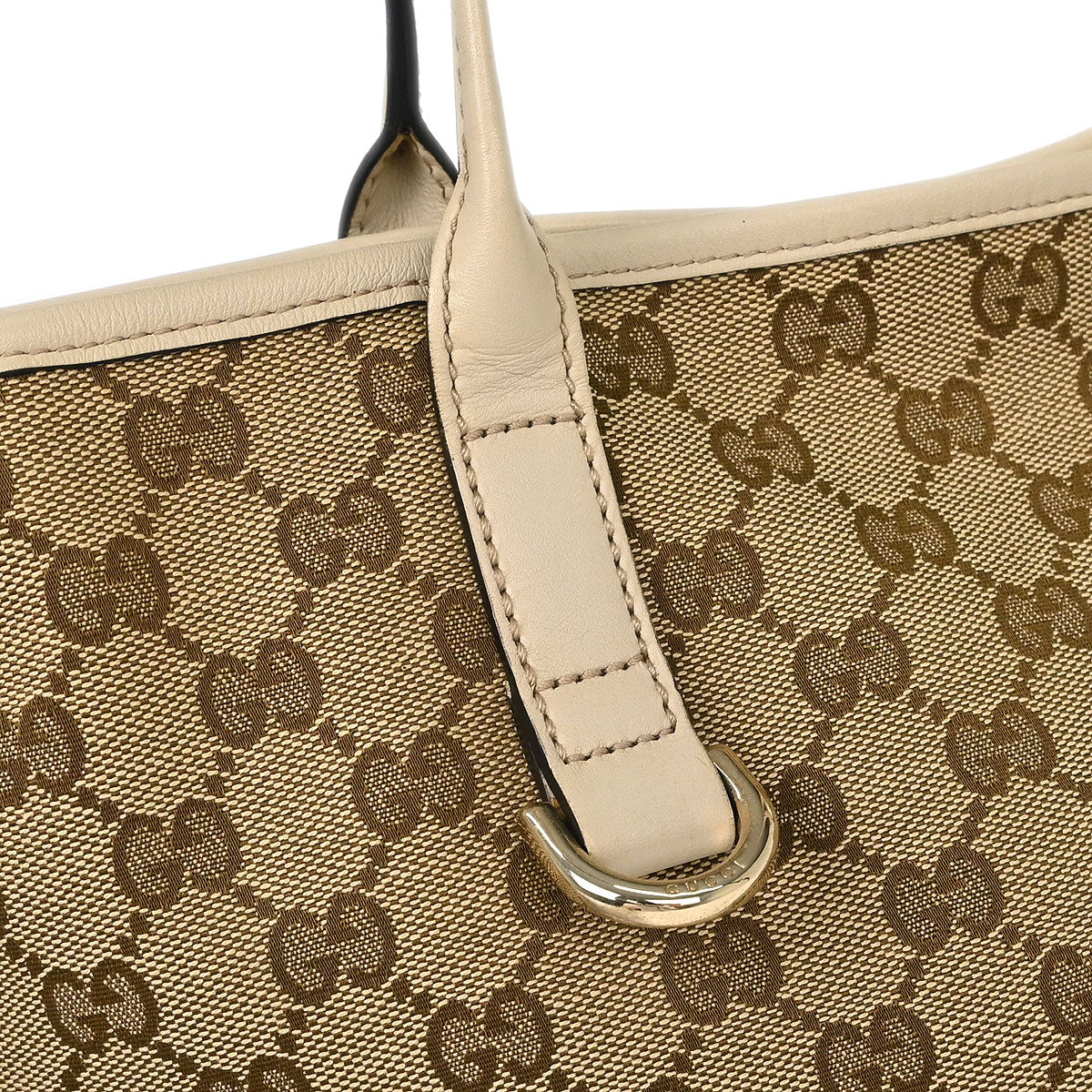 Gucci Brown Beige GG Tote Bag