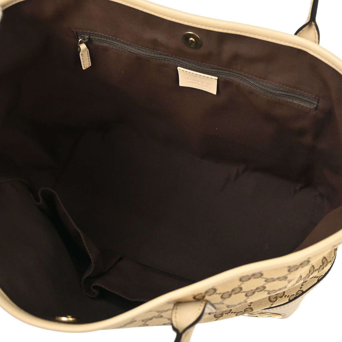 Gucci Brown Beige GG Tote Bag