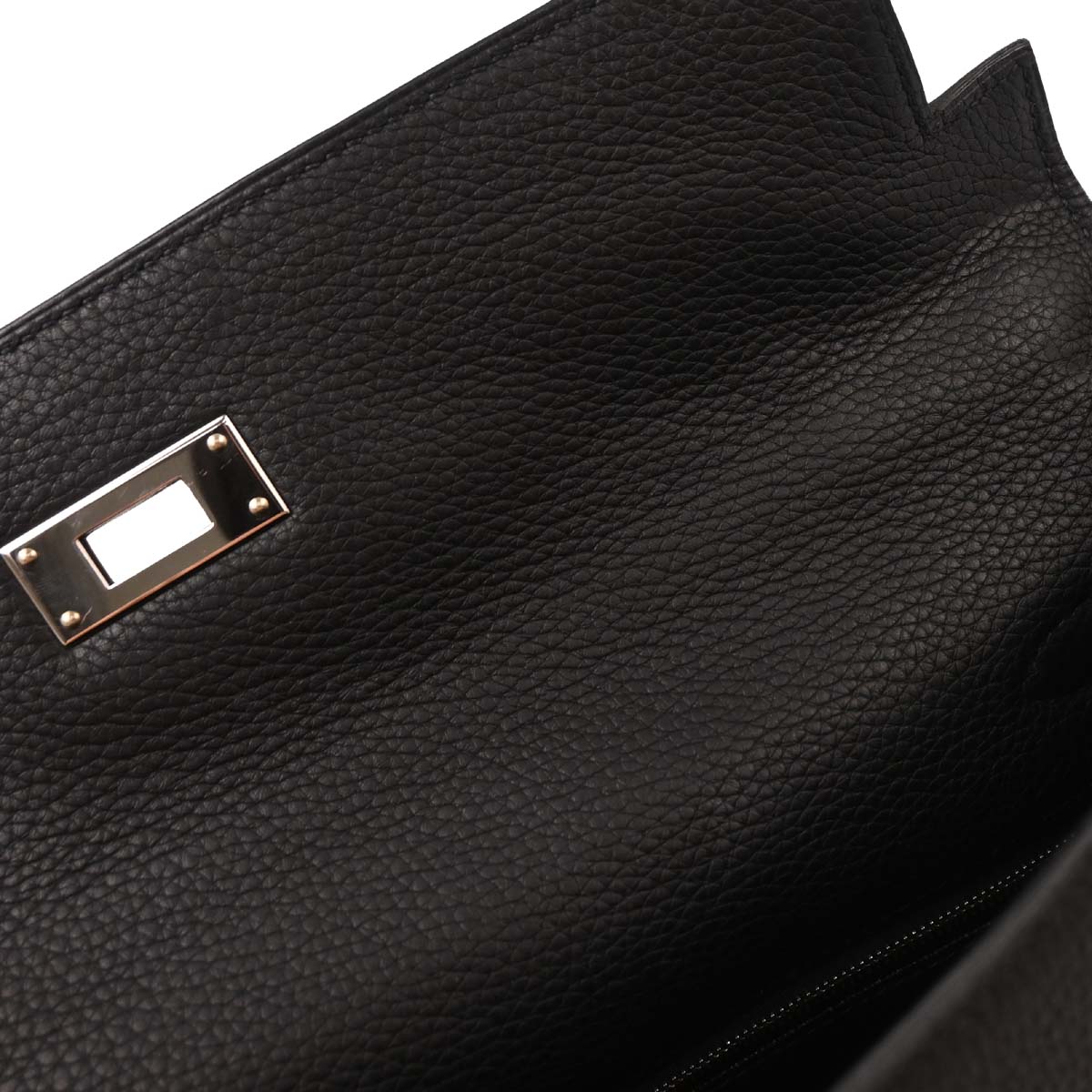 Hermes Black Togo Kelly 32 Retourne 2way Shoulder Handbag