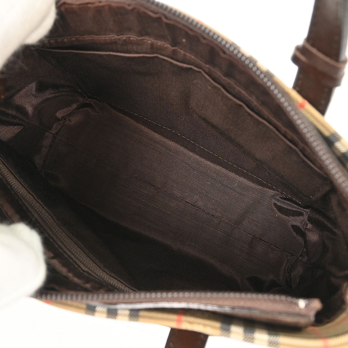 Burberry Beige Brown House Check Tote Bag