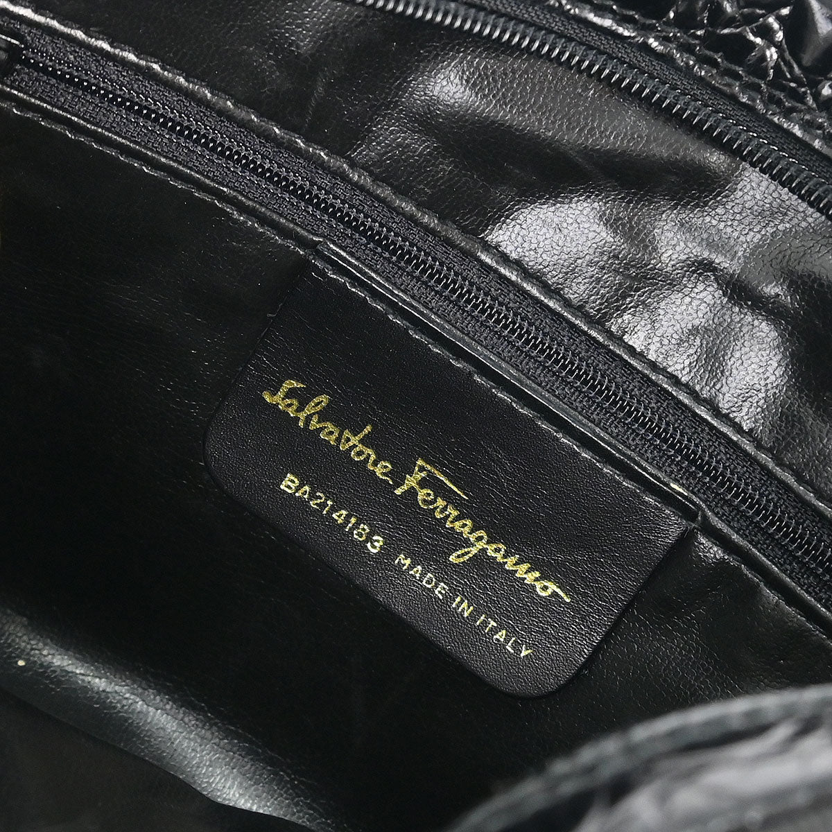 Salvatore Ferragamo Black Vara Shoulder Bag