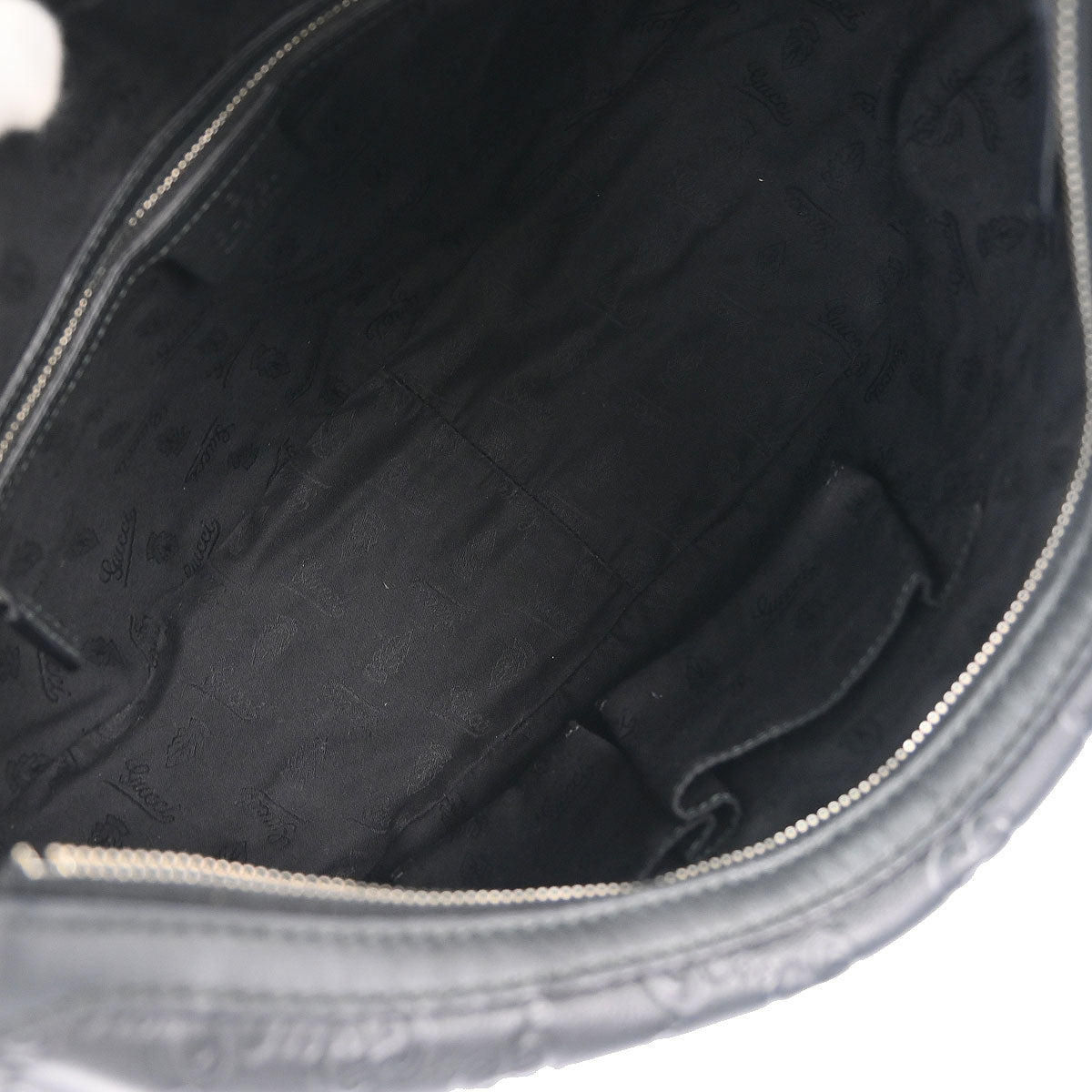 Gucci Black GG Twins Guccissima Hobo Bag