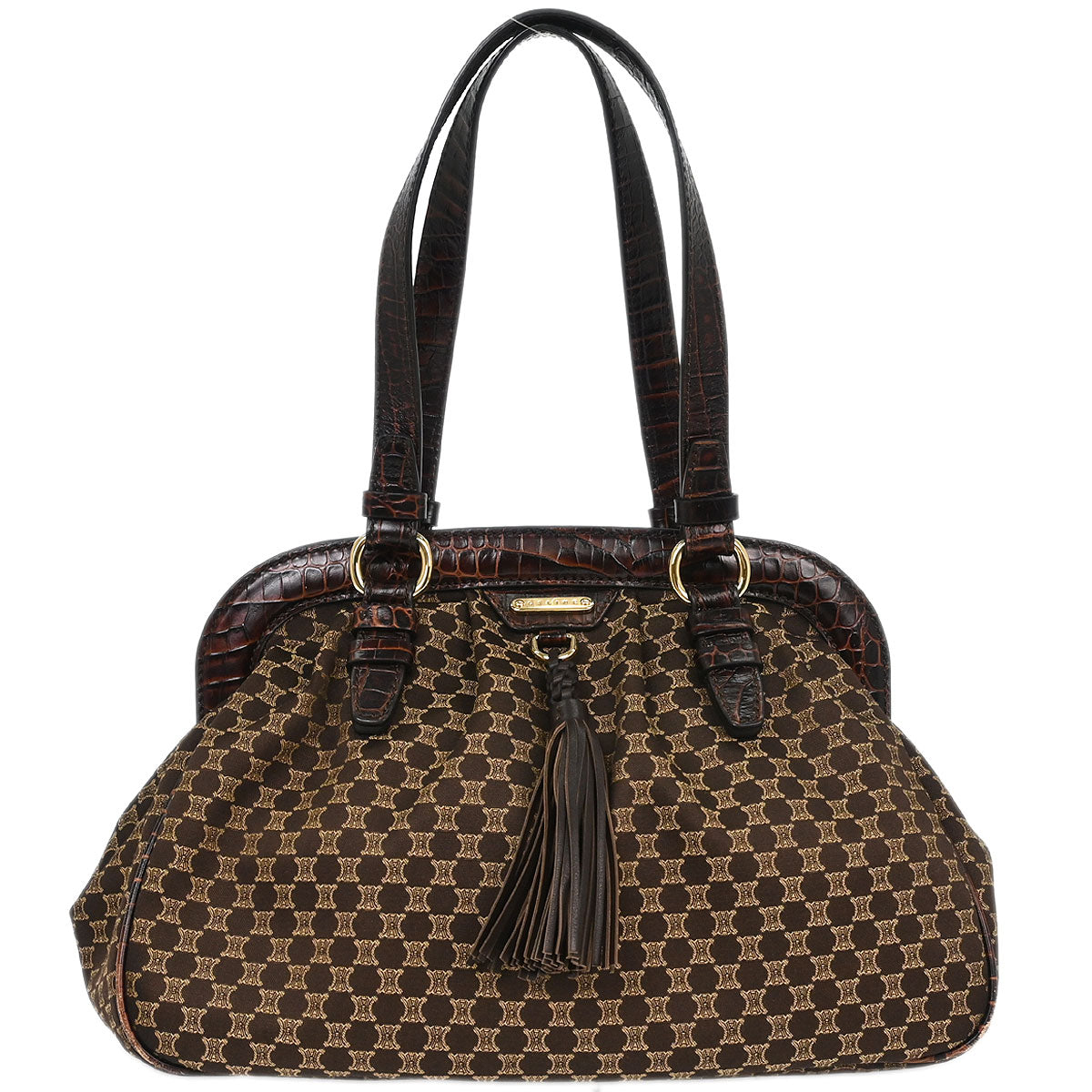 Celine Brown Macadam Handbag